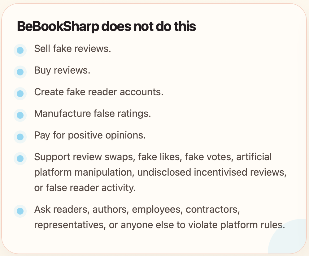 BeBookSharp does not do this