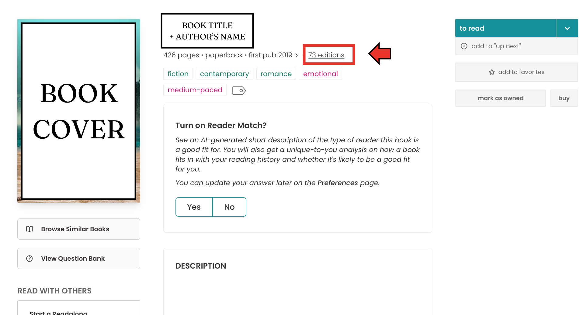 How to check and add your book title and author's name