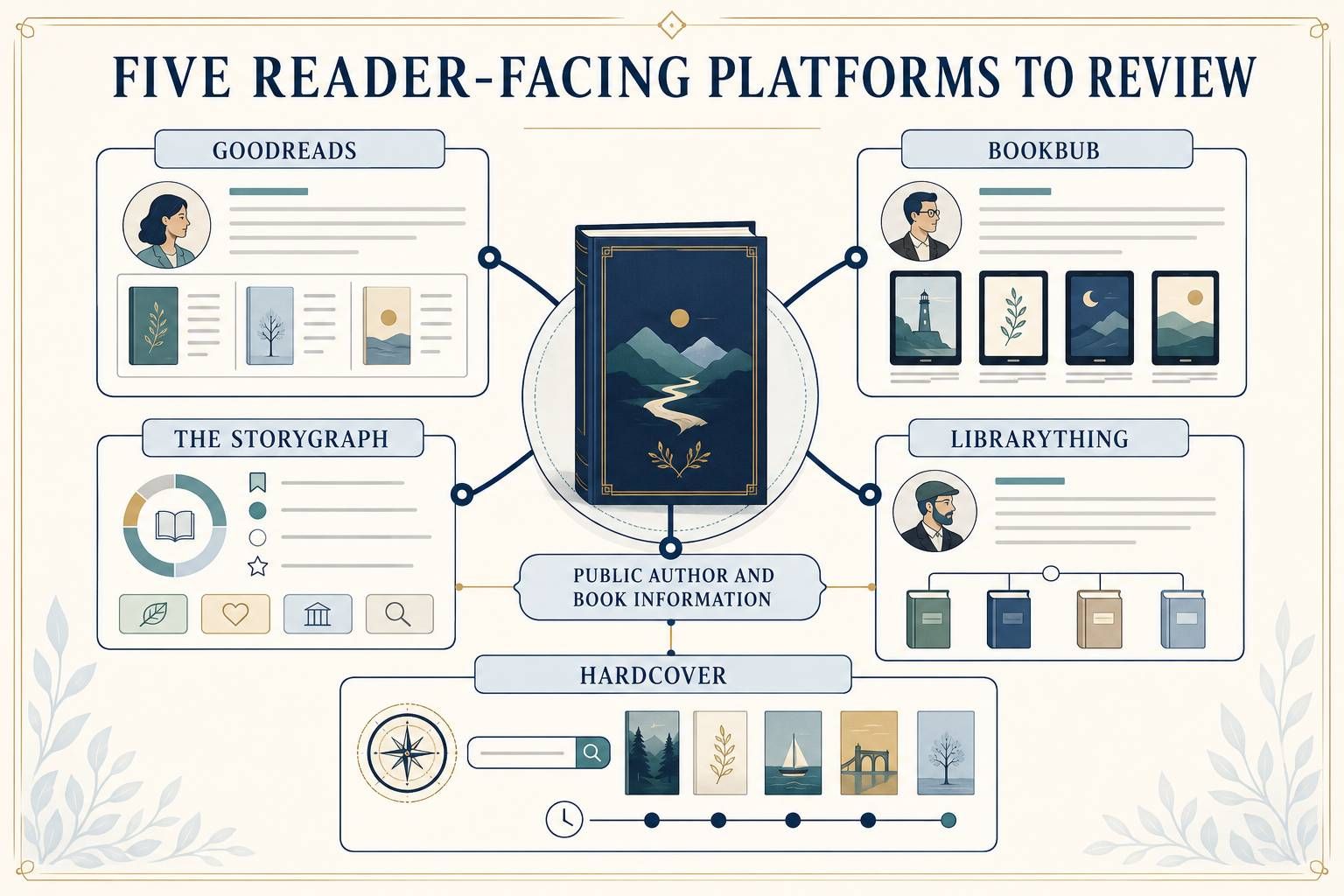 Five reader-facing platforms for reviewing public author and book information