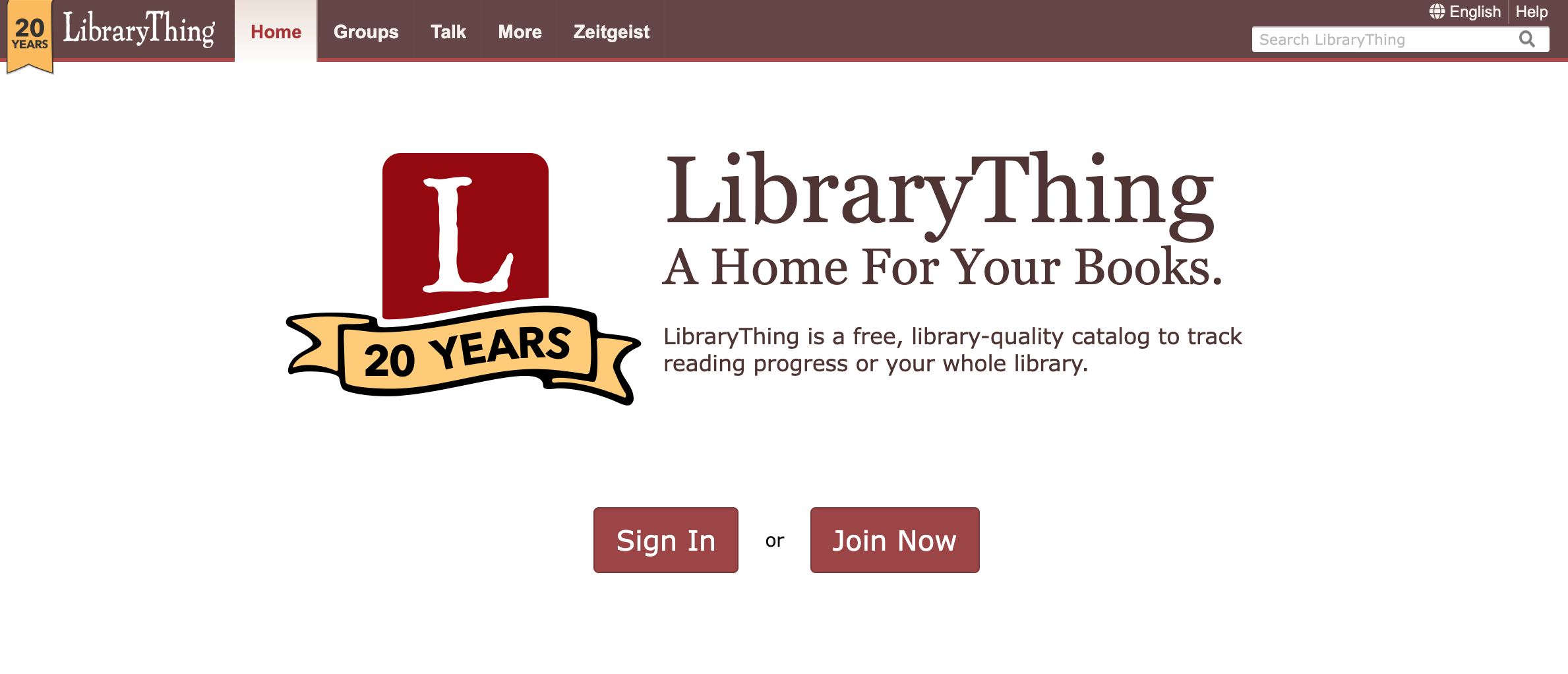 create an account on LibraryThing